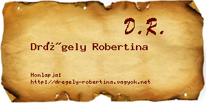 Drégely Robertina névjegykártya